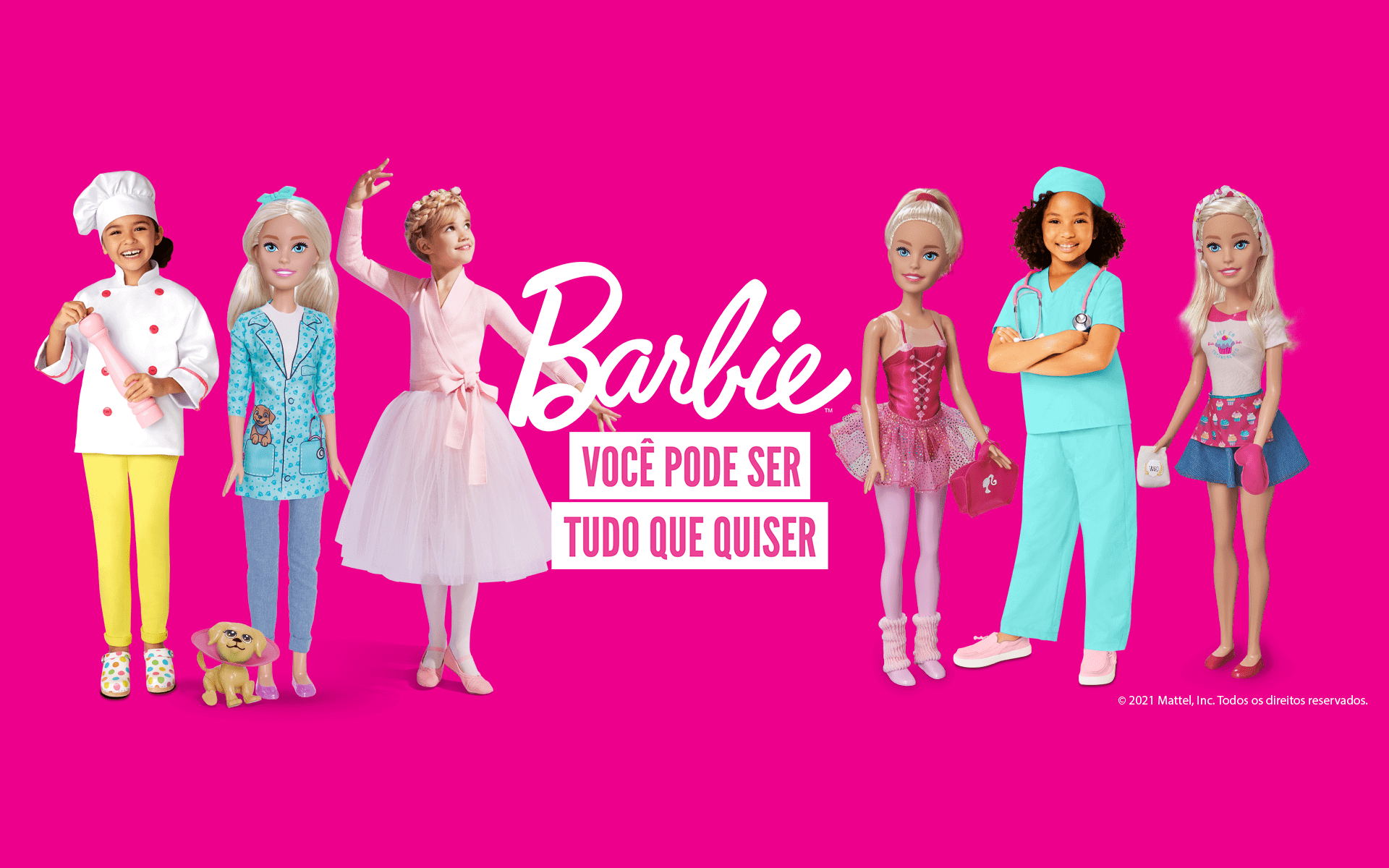 Barbie você pode ser tudo que quiser 