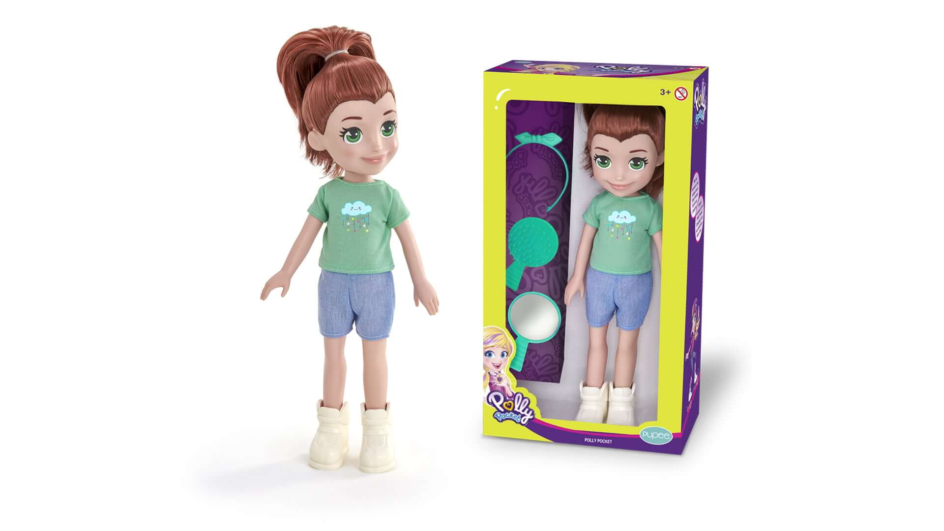 Polly Pocket Shani Saia Verde - Bumerang Brinquedos